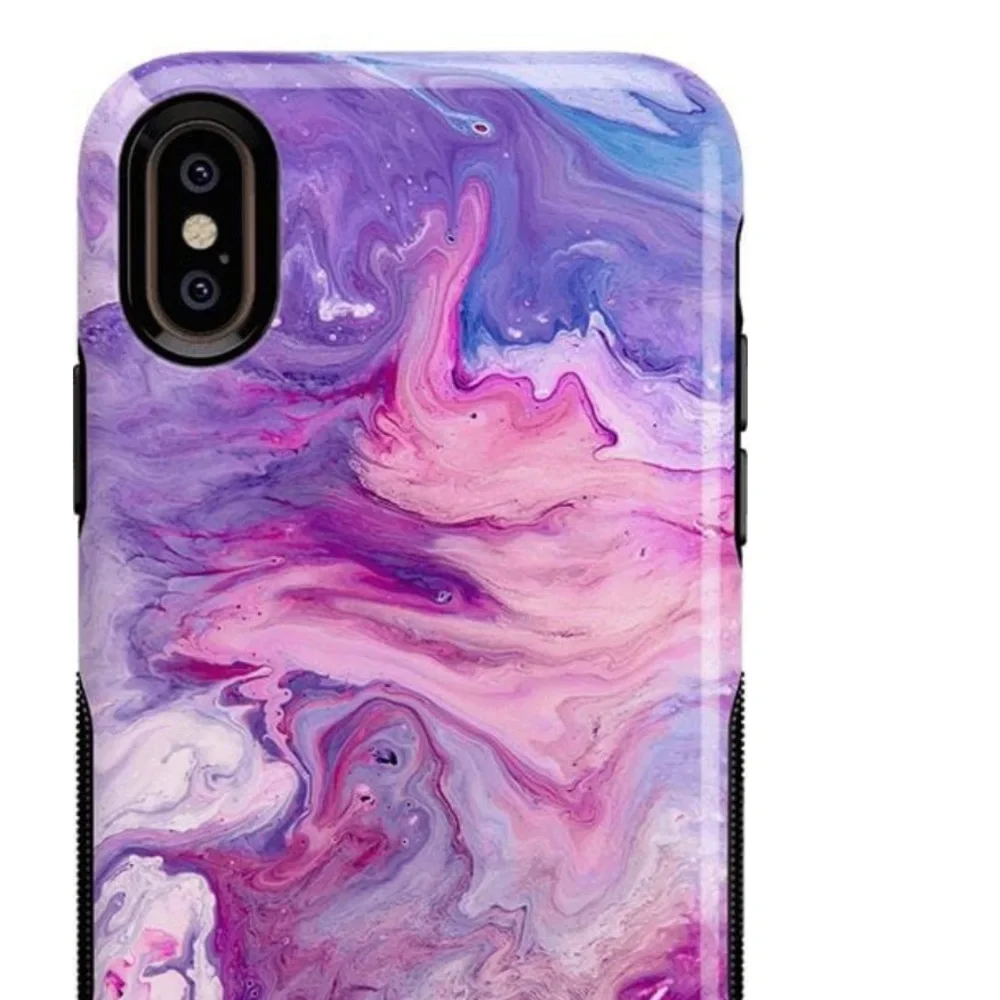 iPhone X Marble Purple Case